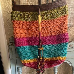 Lucky Brand (vintage) cross body knitted purse